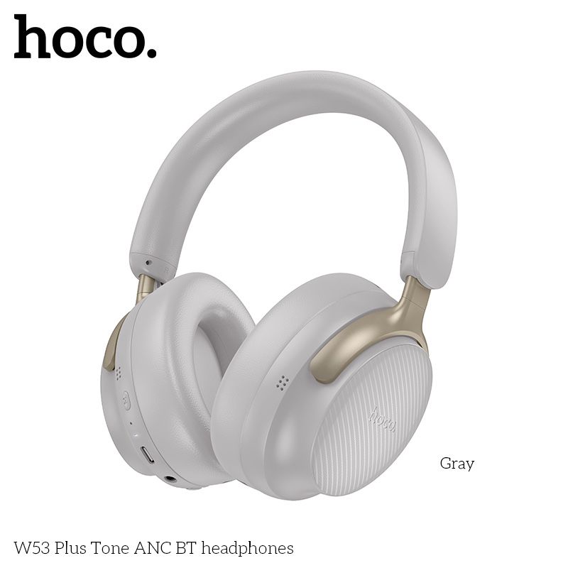 Беспроводные Наушники HOCO W53 Plus ANC carbon ( 90 часов )