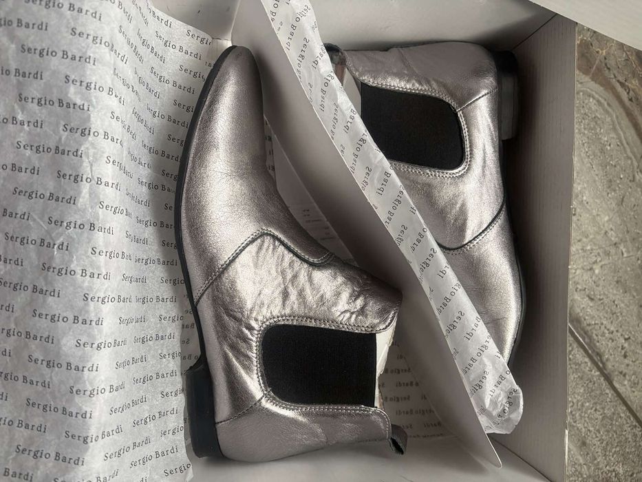 Дамски боти Sergio Bardi Челси естествена кожа