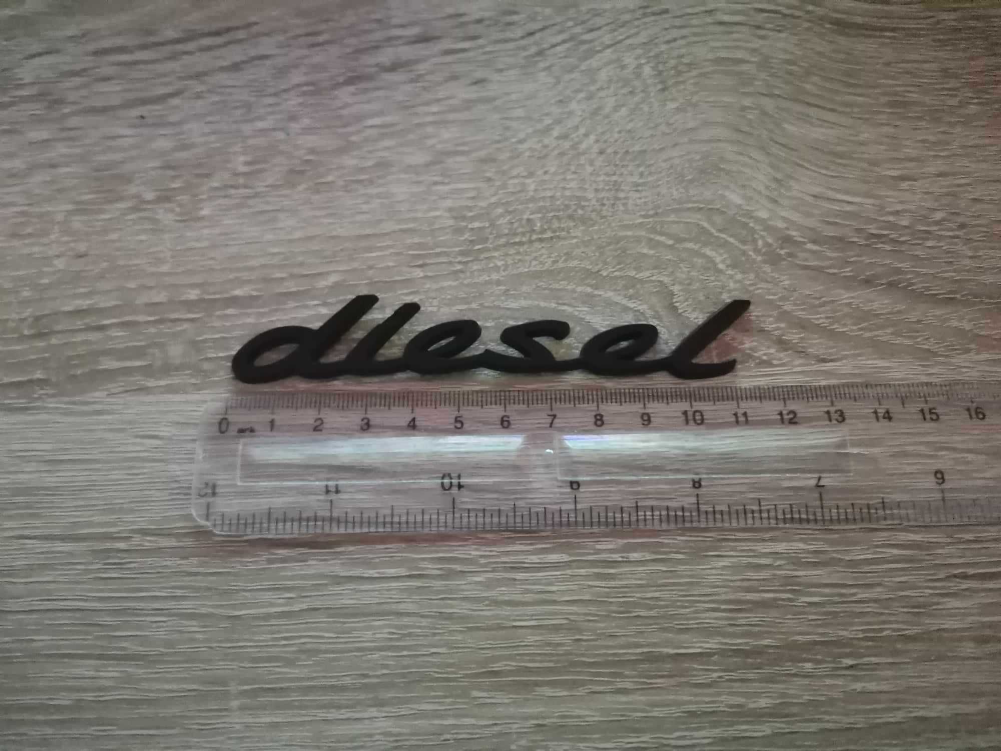 черни емблеми лога Порше Porsche Diesel Дизел