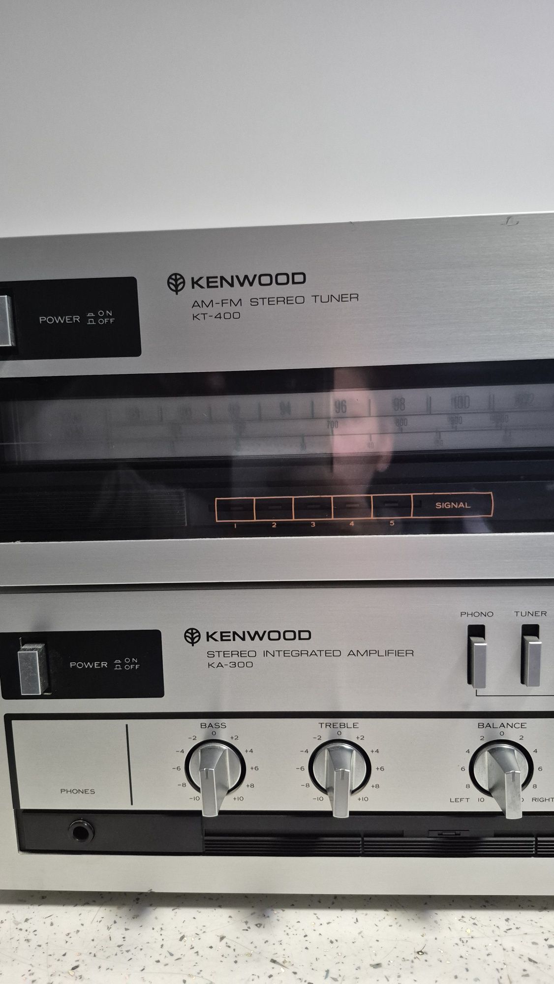 Amplificator Kenwood KA-30 și tuner Kenwood KT-400