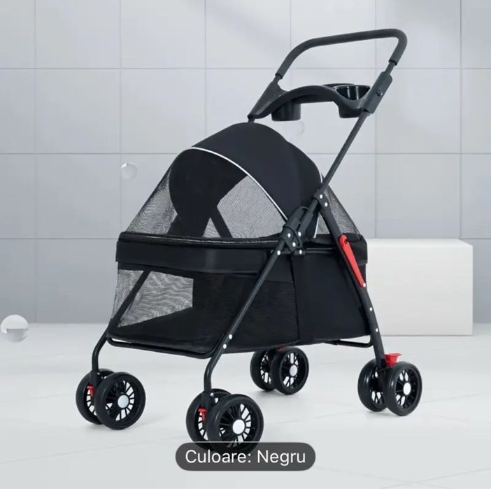 Carucior portabil pliabil animale