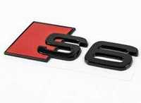 емблема Audi S6 S line 6 A6 емблема за багажник черен гланц S6