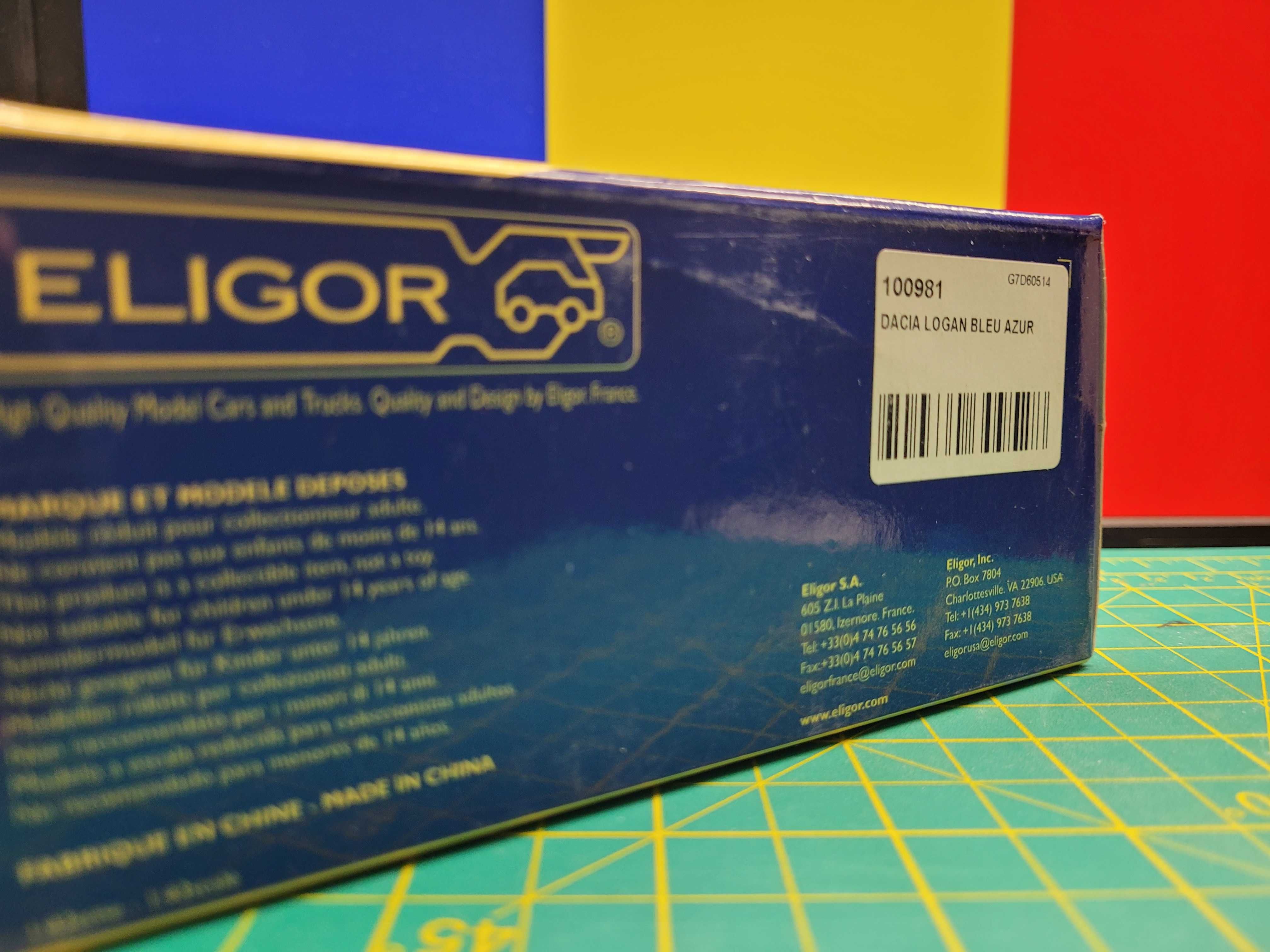 Macheta Dacia Logan Bleu Azur, scara: 1/43