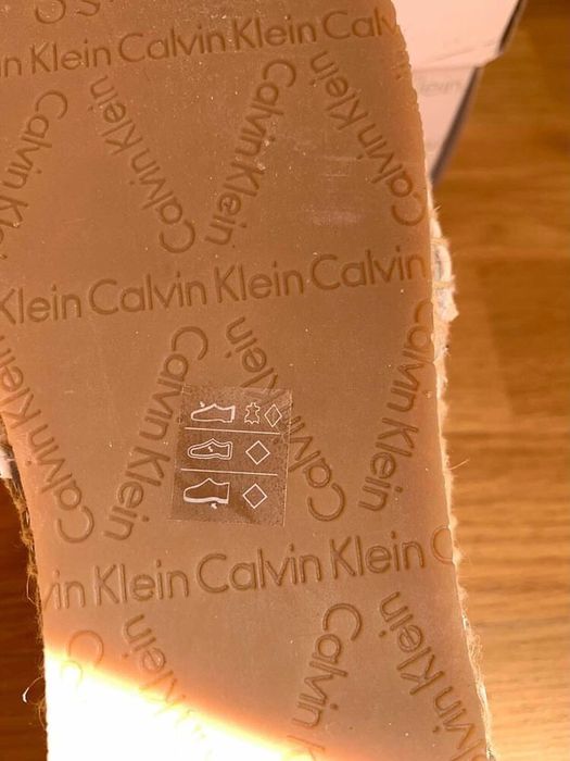 Espadrile piele naturala noi Calvin Klein