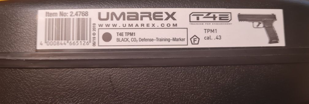 Umarex T4E TPM1, cal. 43 + încărcator cu buton de urgență