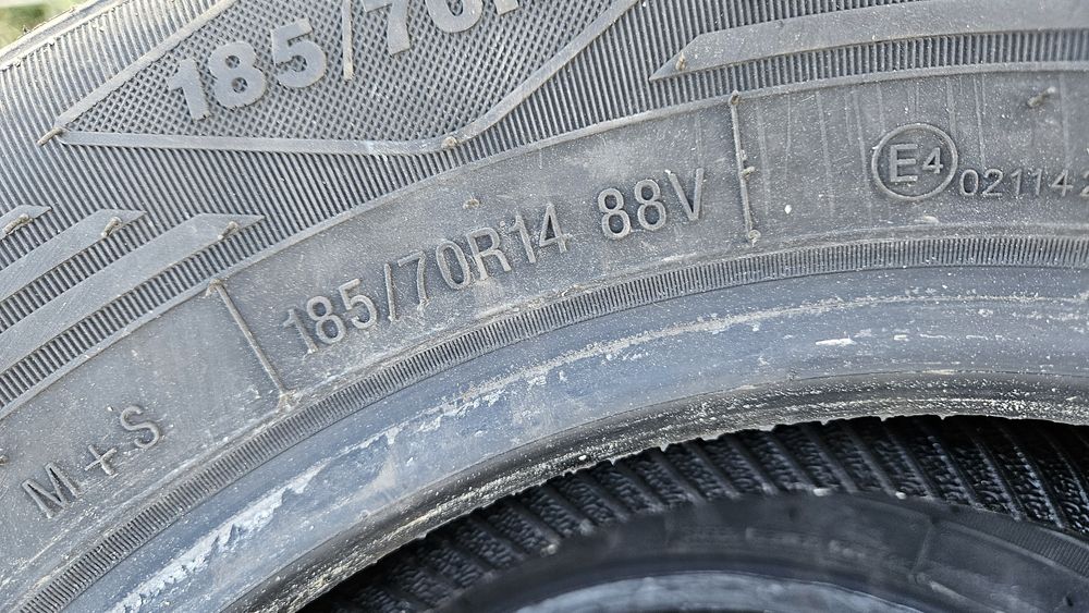 4бр като нови гуми 185 70 14 радар