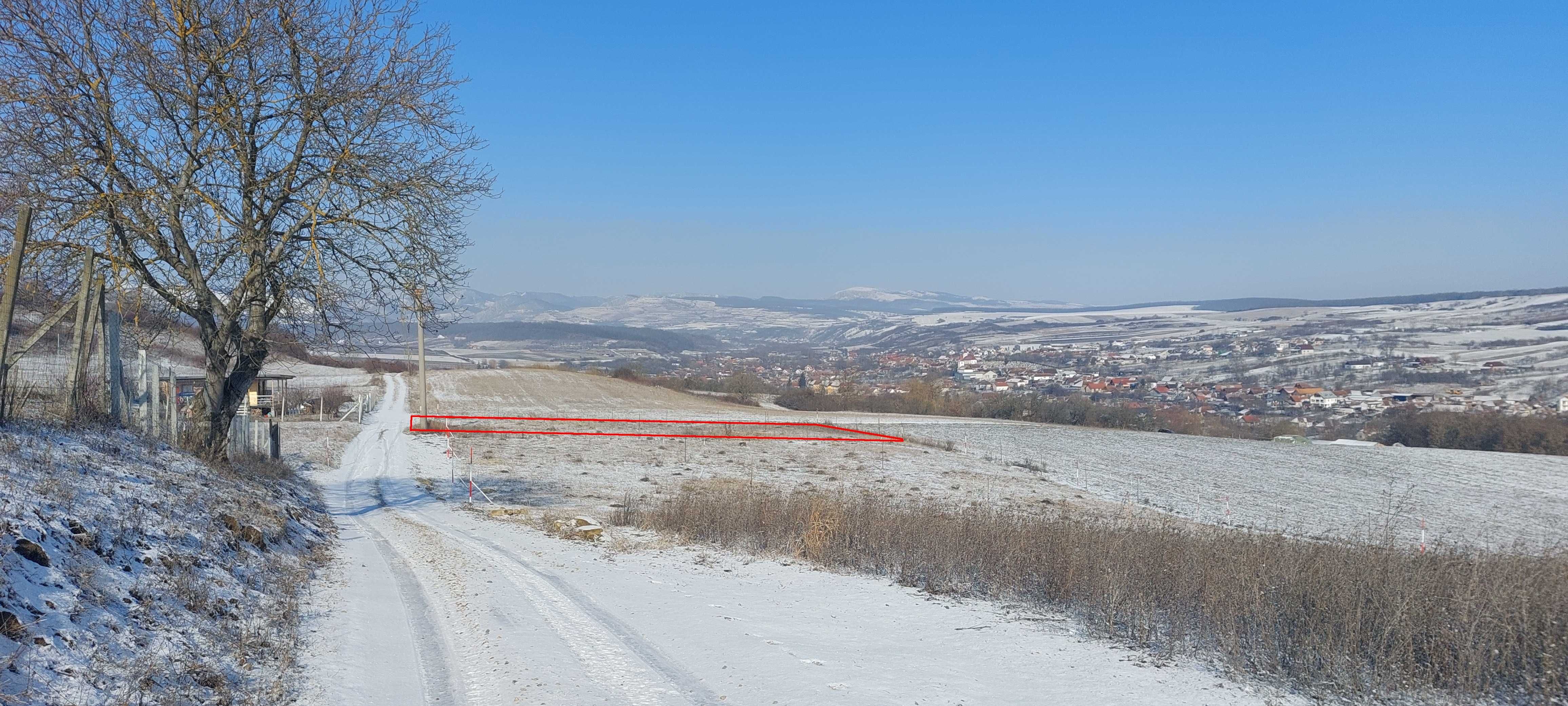 Teren panoramic intravilan construibil 996mp Aiud str.Stefan cel Mare