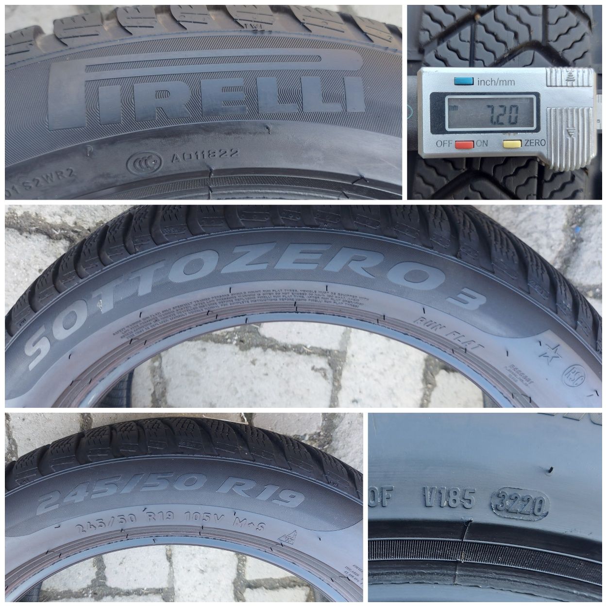 O bucată 255/245 50 R19 M+S iarnă - una Pirelli Hankook