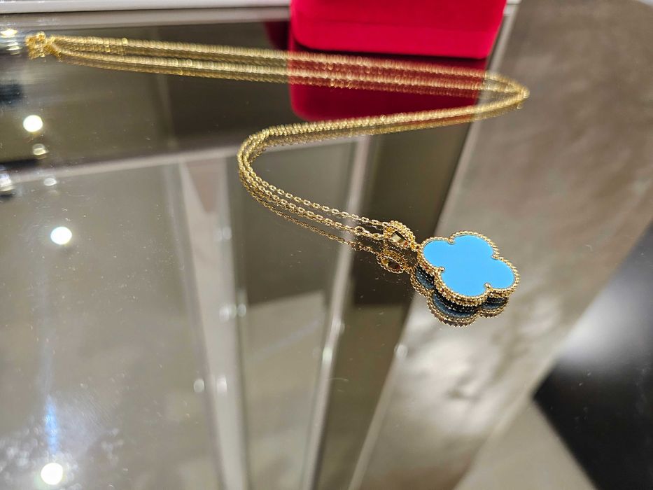 Van Cleef & Arpels VCA Turquoise Long Magic Alhambra Дамско Колие
