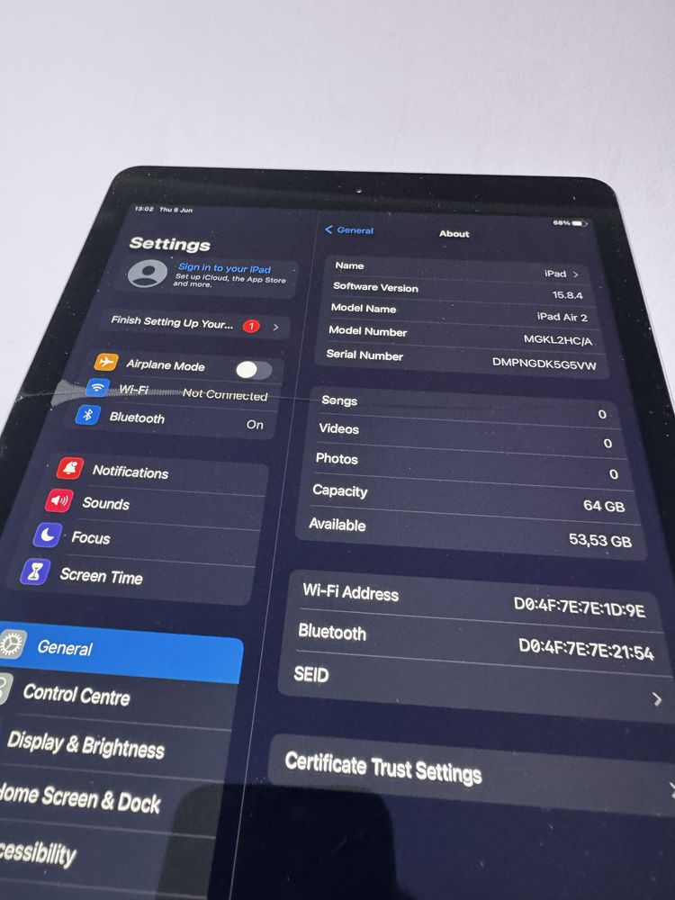 Apple Ipad Air 2 64GB