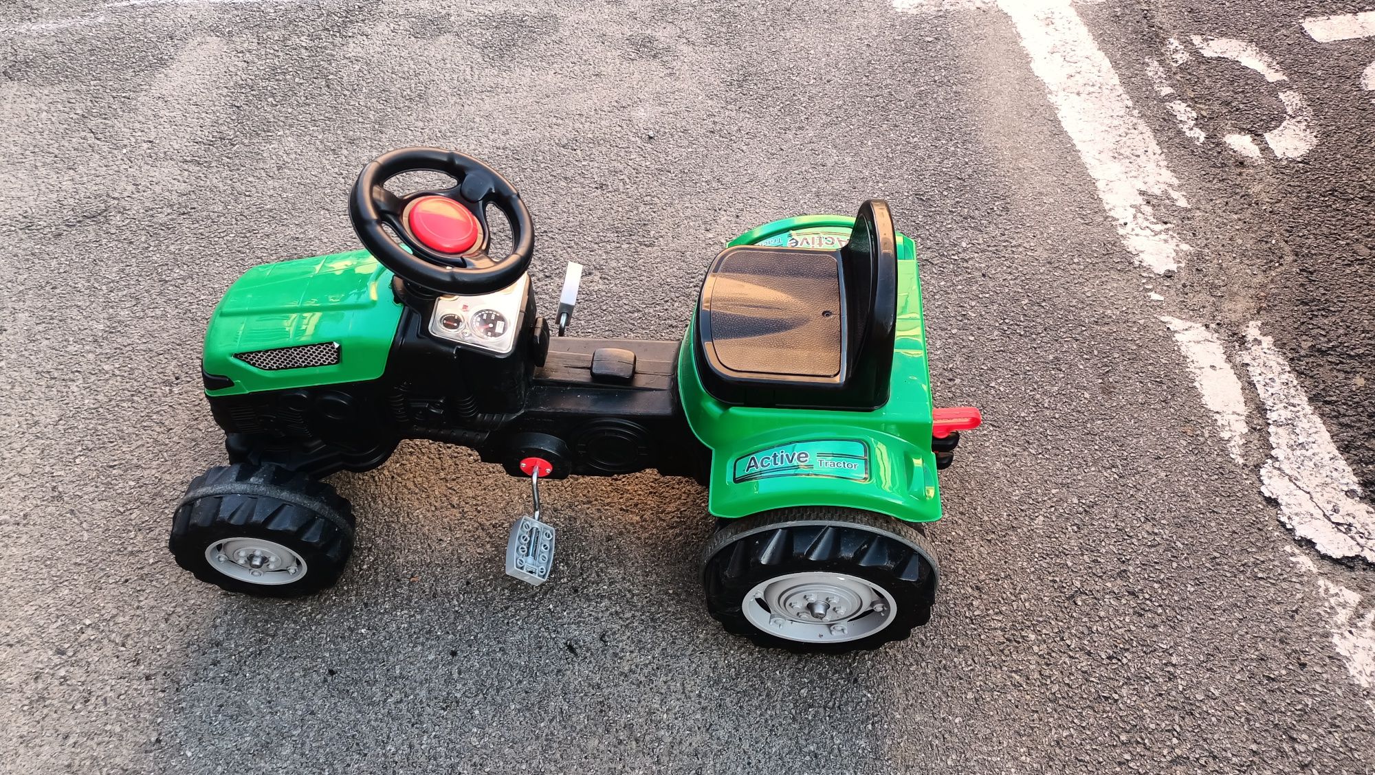 Tractor Pilsan Active, cu pedale, verde