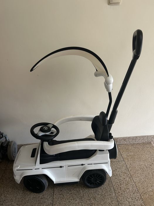 Кола за бутане мерцедес бяла