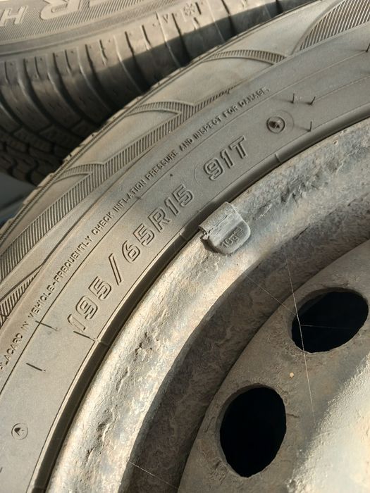 195х65х15 зимни гуми с джанти 5х112
