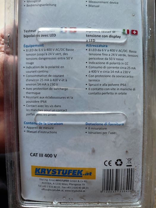 Tester tensiune Tester tensiune curent electric Pancontrol