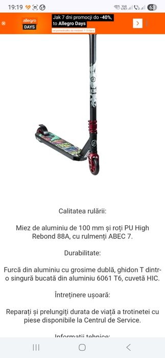 Trotineta Oxelo Scooters