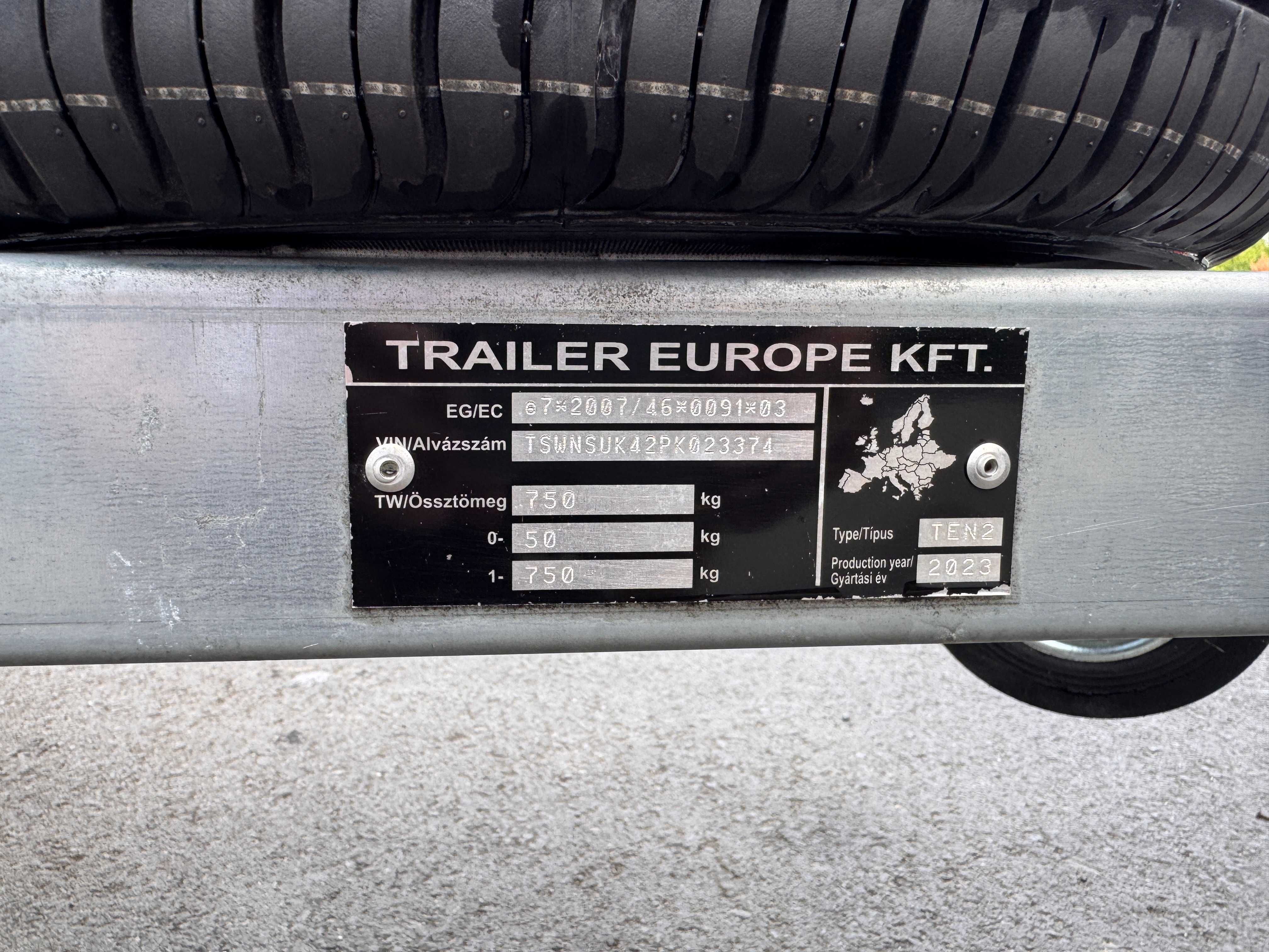 Remorca auto basculabila ATV UTV utilaje 750 kg inmatriculata 256×160