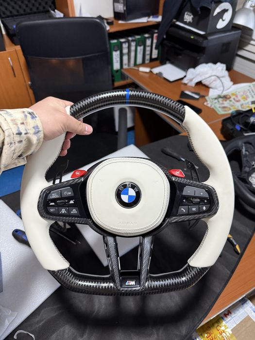 Volan BMW M G facelift LCI carbon alcantara piele M3 M4 M5 G20 G30 X5