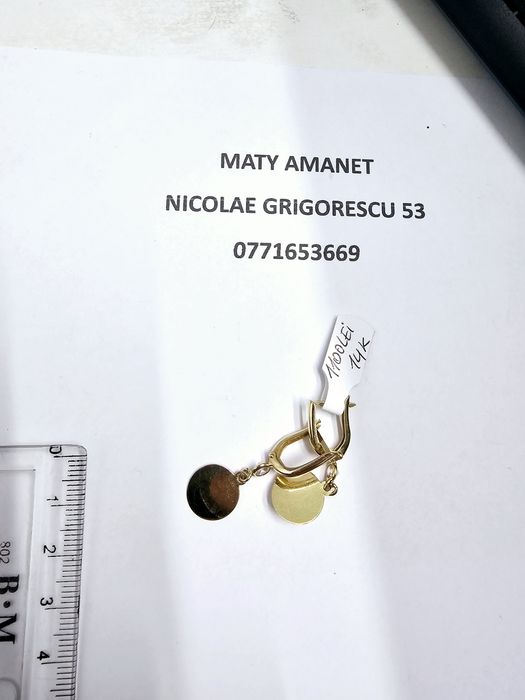 Maty Amanet Cercei din aur 14 k 2.62 g cod 228