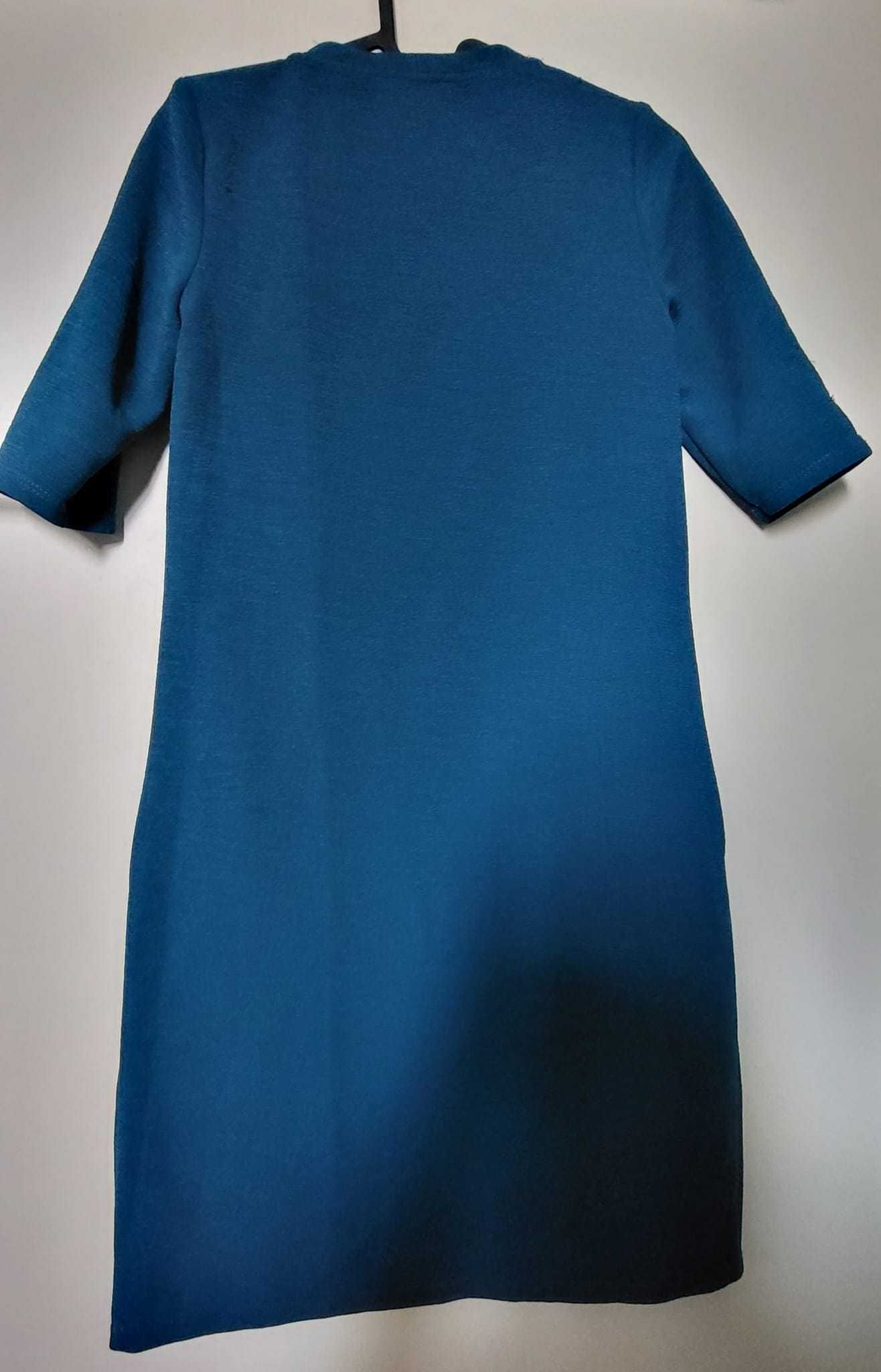 Rochie albastra Orsay cu buzunare marimea XS