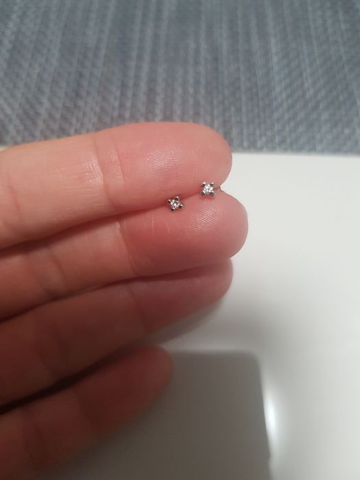 Златни обеци с диаманти Desire