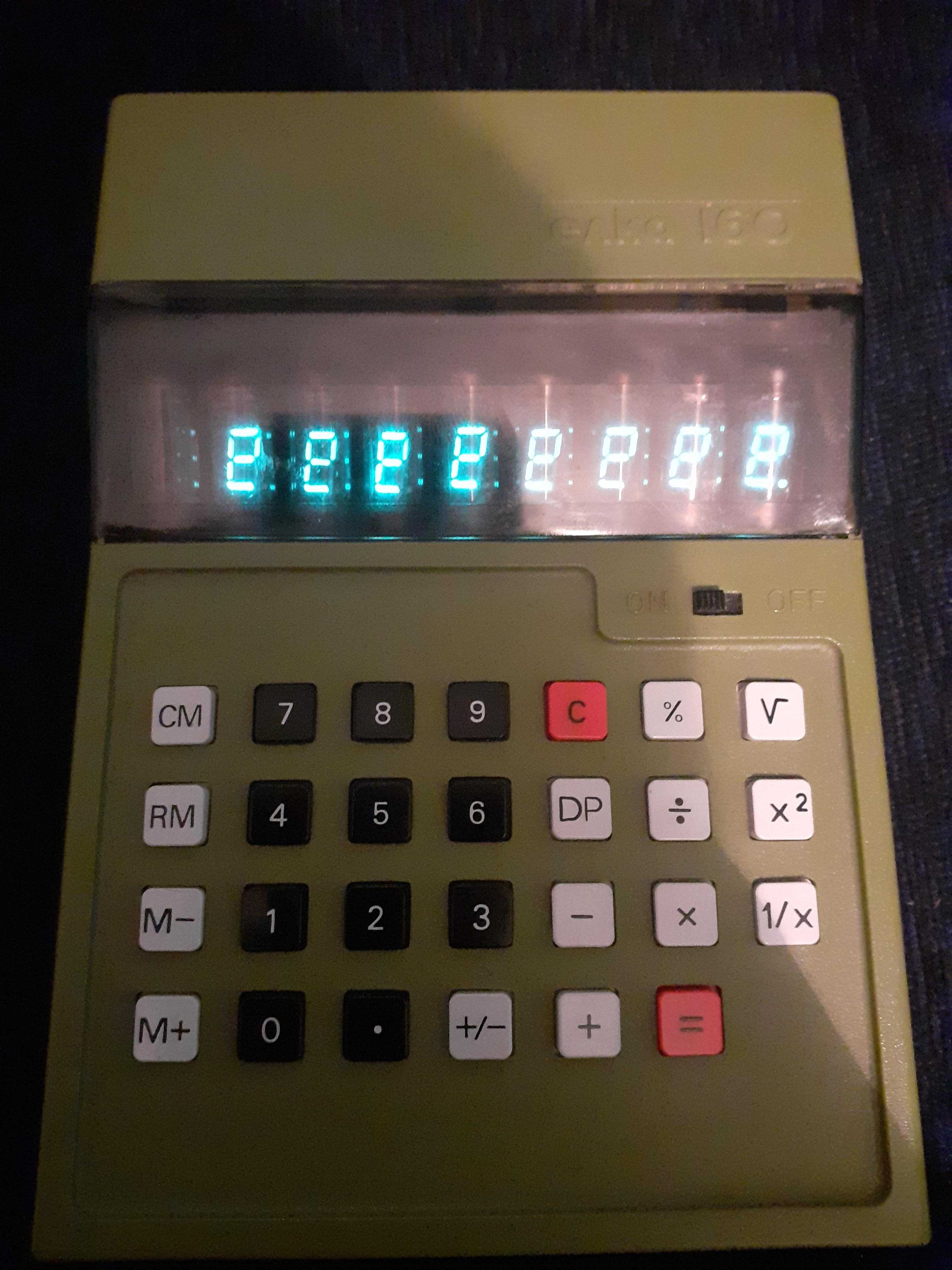 Рядък уникален калкулатор - Елка 160 / Elka Elca Изчисления за ремонт