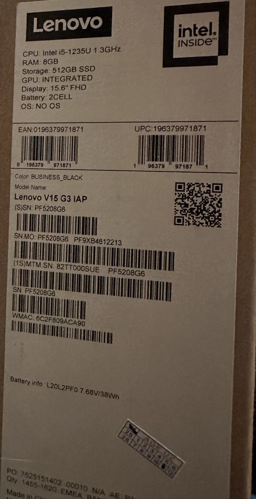 Lenovo V15 G3 IAP