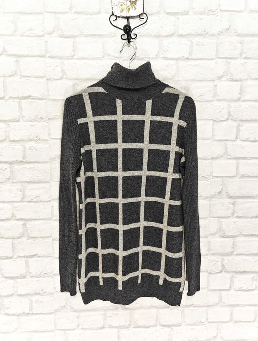 Bloomingdale's 100% Кашмирен дамски пуловер с висока яка размер L