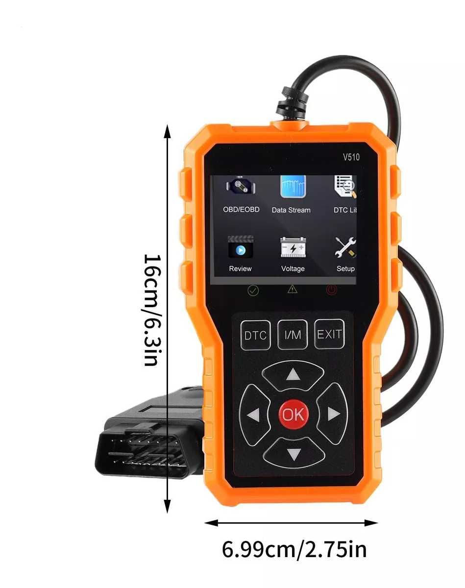 OBD2 ОБД2 Скенер за кодове Четец на грешки Диагностика за кола Тестер