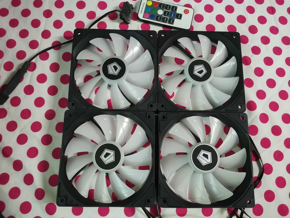 4 X Cooler Ventilator ID-Cooling 120 mm RGB.