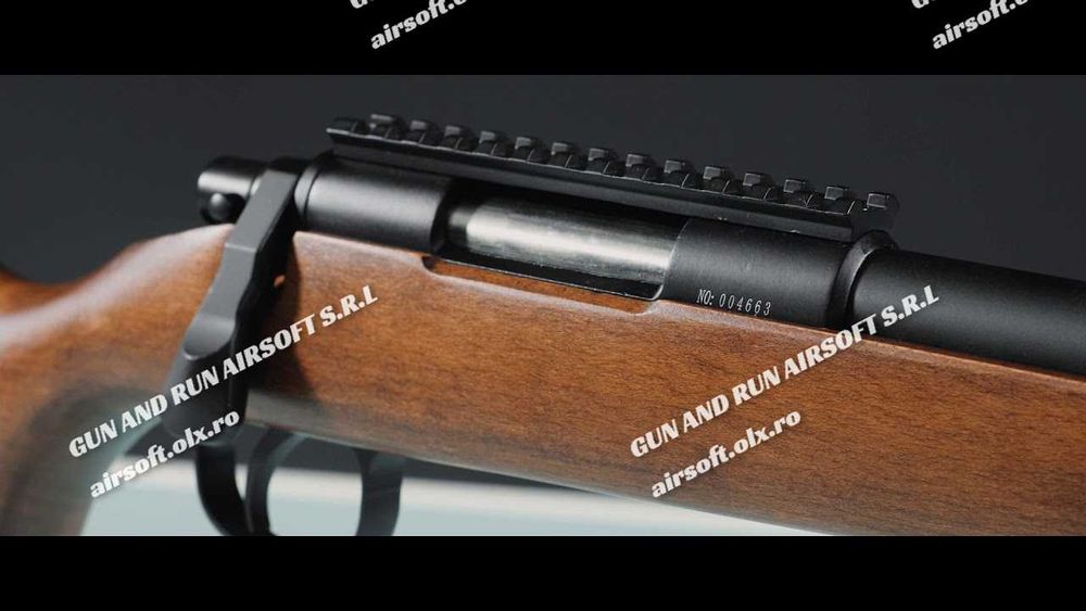 Pusca Noua 5J++ [ARC MODIFICAT] ~ Airsoft, 220 M/s, cu Lunetă !! ~V.3