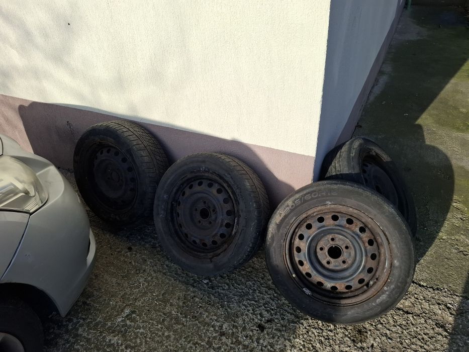 Roti 4 buc jante R16 5×114.3 + 4 anvelope 205/60/R16