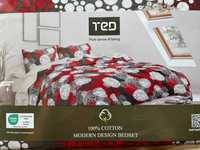 "Ted" / "Тед" – нов памучен спален комплект от 5 части, спално бельо