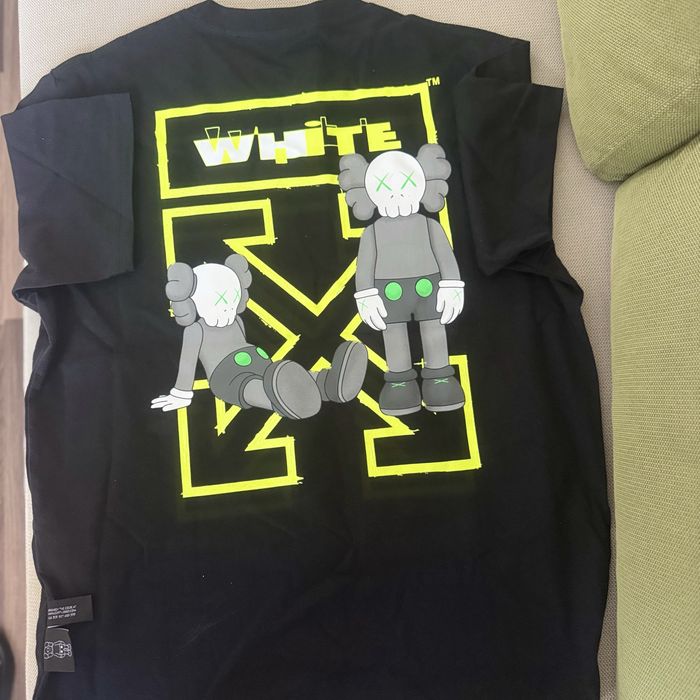 Off-White Black Cotton Graphic T-Shirt