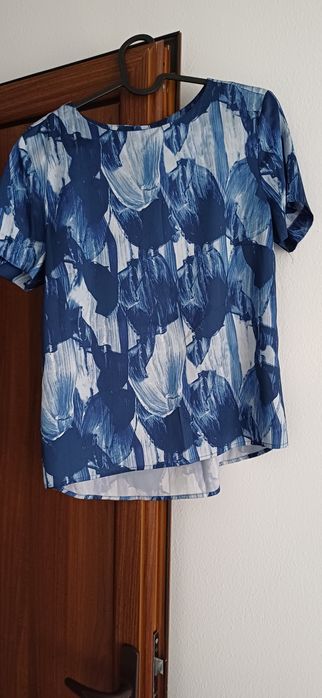 Bluza  albastra cu imprimeu