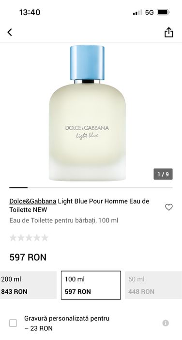 Parfum original Dolce&Gabbana Light Blue