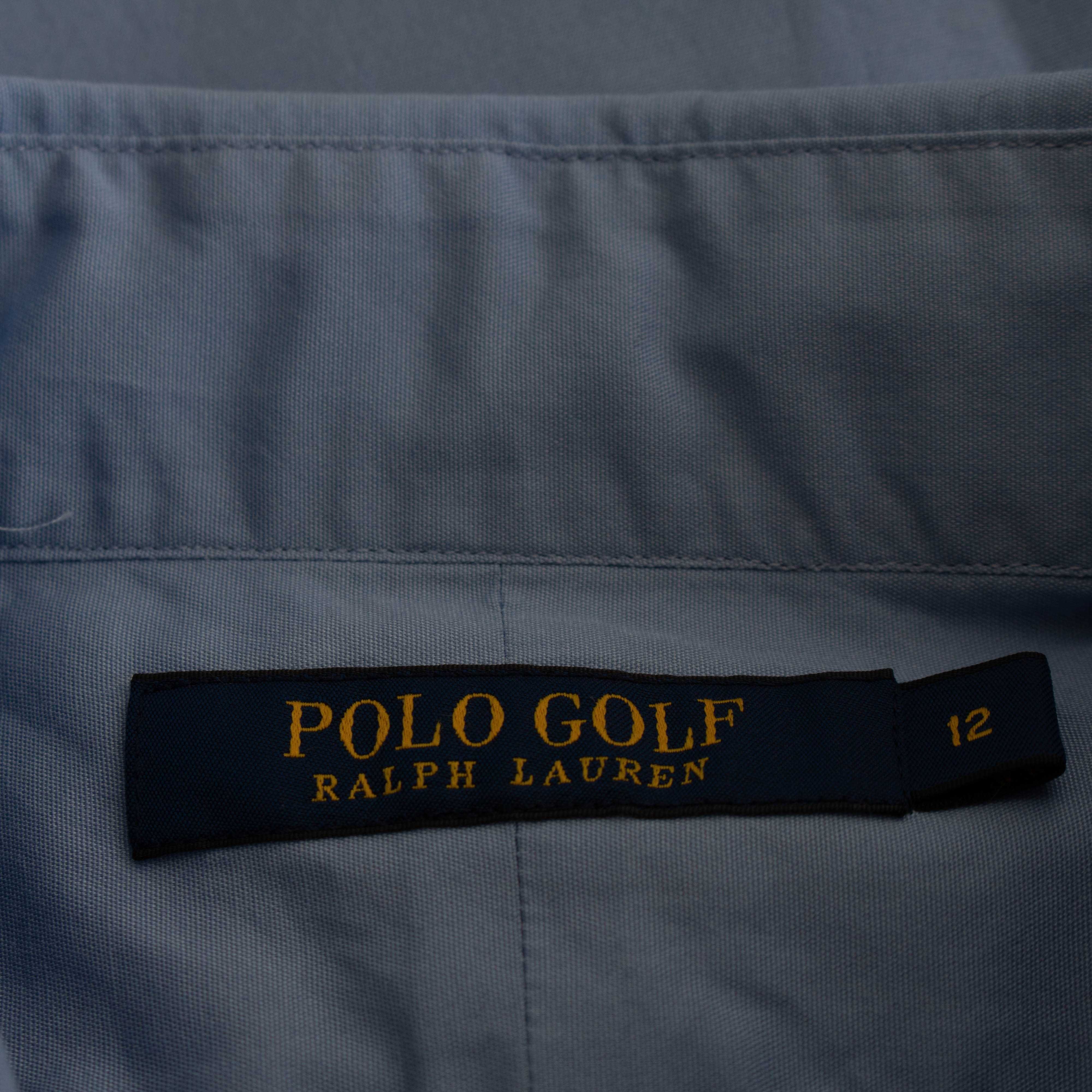 POLO GOLF RALPH LAUREN Страхотна дамска синя риза размер 12 / L