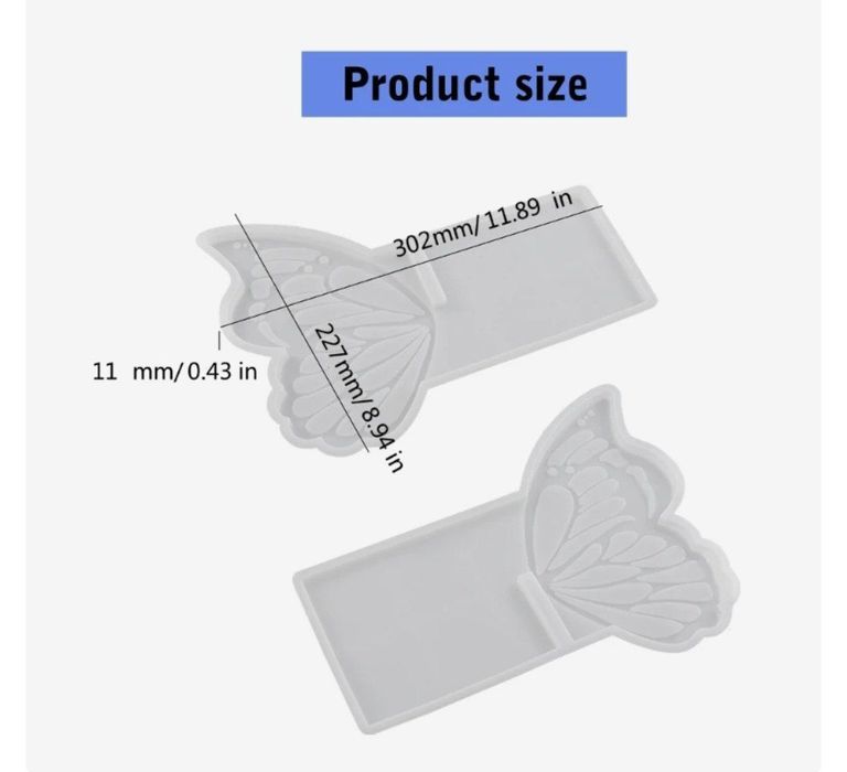lavh qolip( силикон молд подставка для книг) бабочка