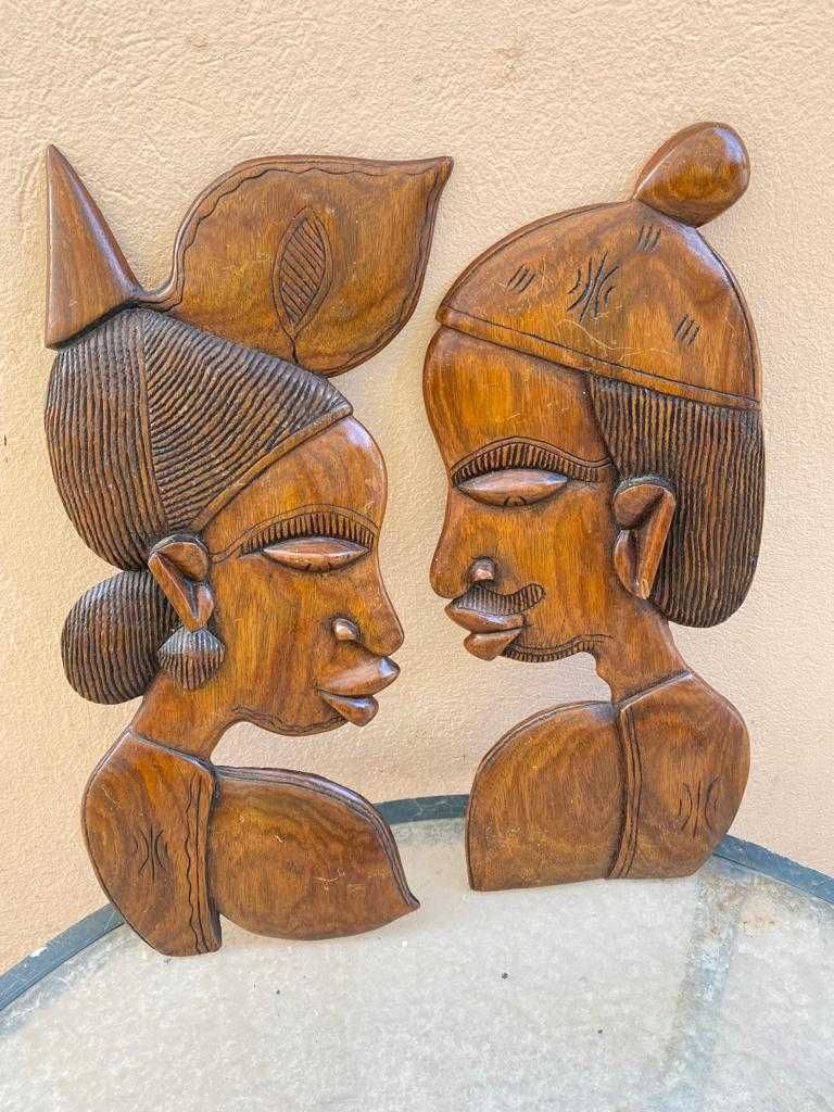 Sculpturi lemn arta neagra africana Congo/Angola