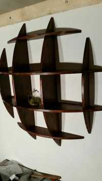 Raft sfera 1.2m x 1.2m display mobilier lemn