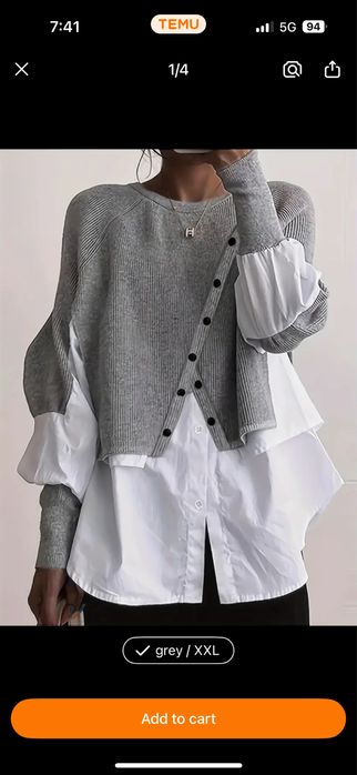 Дамска блуза с дълъг ръкав