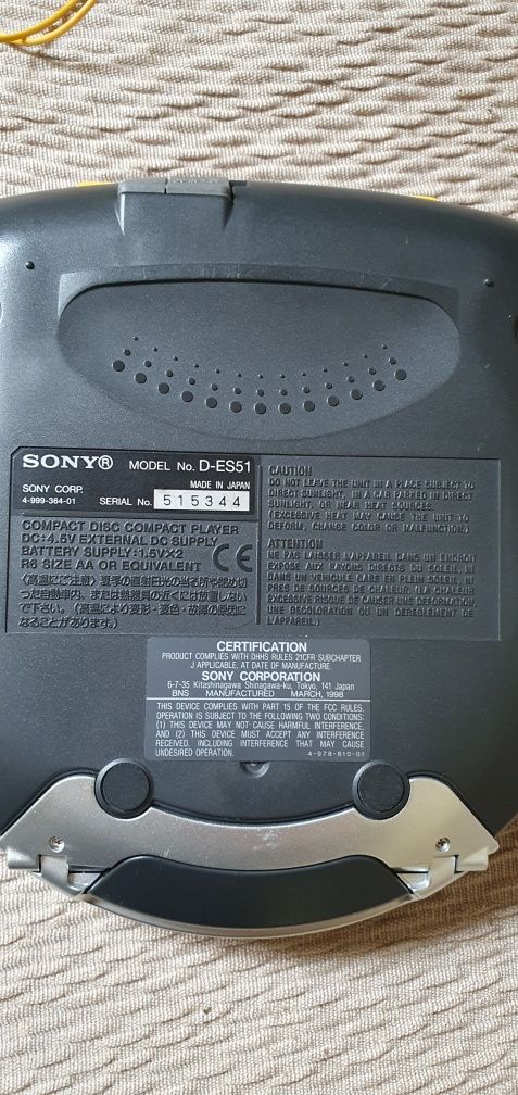 Sony Sports Discman ESP2 cd player cu casti