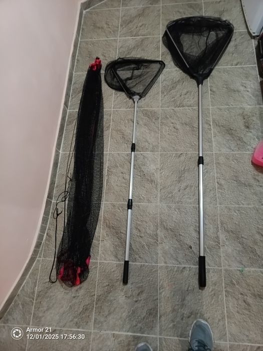 Кеп за риболов комплект от 2 кепа и един живарник