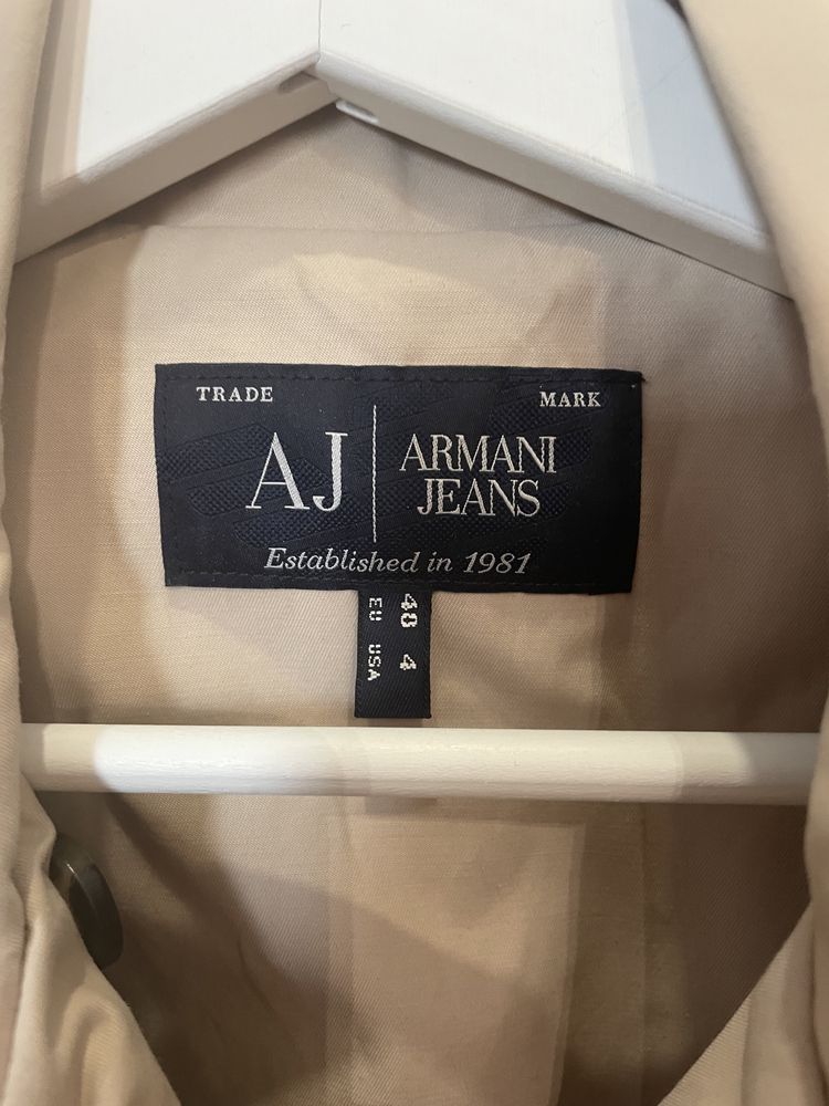 Trench Armani Jeans beige