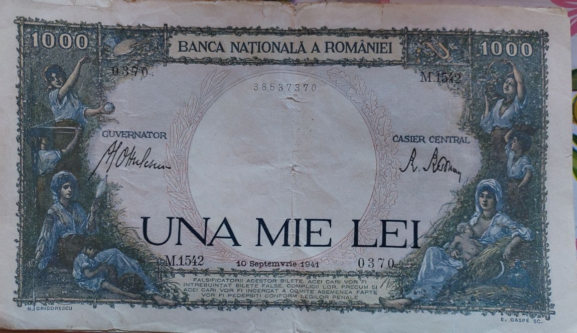 Bancnote vechi 1941