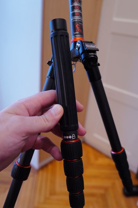 Trepied Rollei Compact Traveler No. 1 Carbon si Magneziu foto video