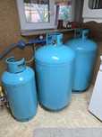 Kit 3 butelii, 2 butelii de 150 litri, 1 butelie de 80litri si central