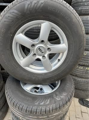 Set jantealiaj pe 16 5x139,7 cu cauciucuri noi 245/70/16