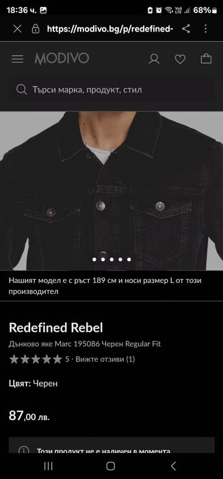Мъжко зимно яке Rebel с вълнена подплата S рамер