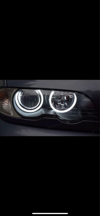 НОВИ!!! Cotton LED Angel Eyes (Бели Ангелски  очи) Bmw E46 Е36