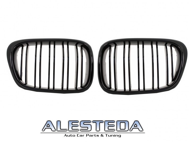 Grile duble BMW seria 5 E39 M5 look - Negru Lucios